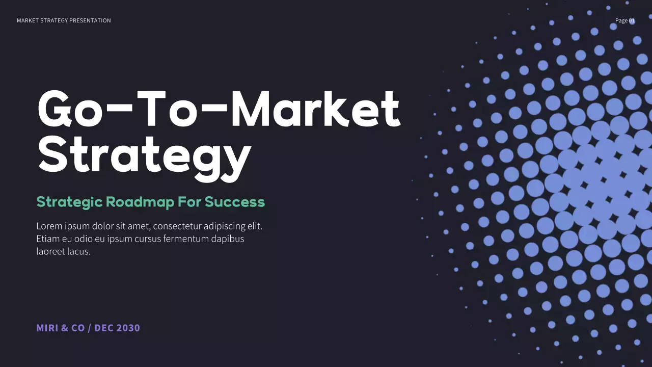 Black Modern Strategy Presentation