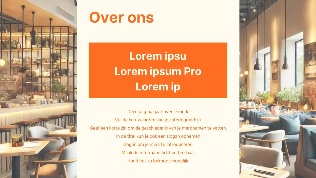 Orange's Gids voor Restaurants