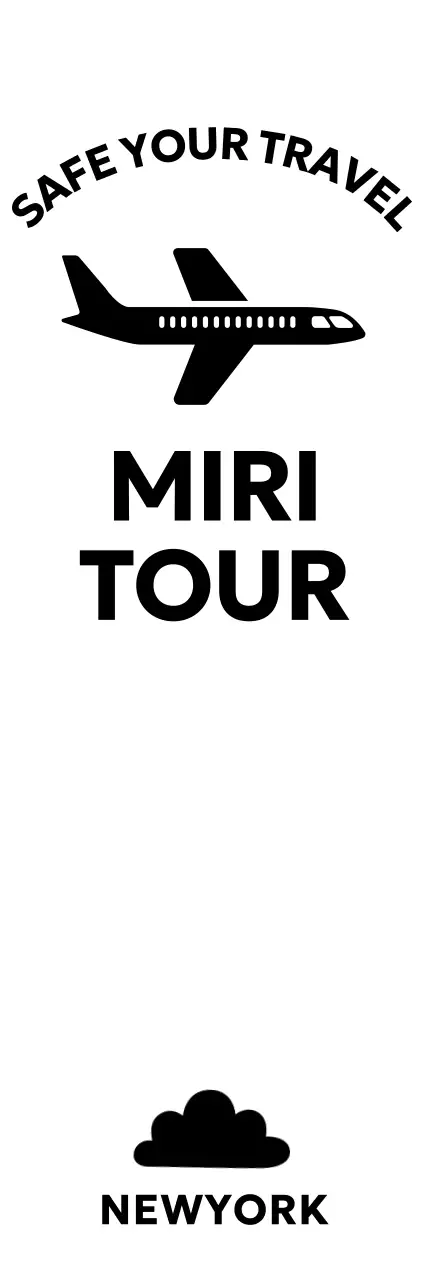 비행기가 있는 여행 홍보 로고