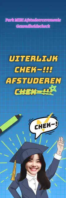 Grappige banners met geïllustreerde afstudeercaps