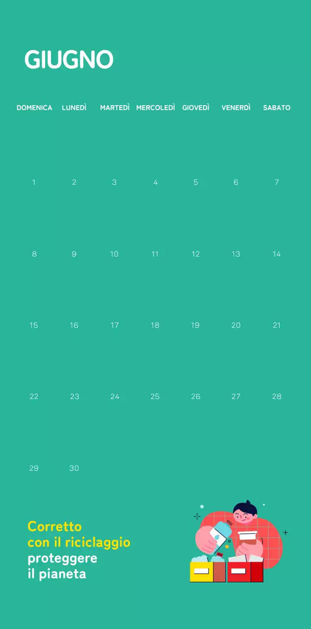 Una fondazione sociale che celebra le festività natalizie con illustrazioni colorate di persone e del pianeta.