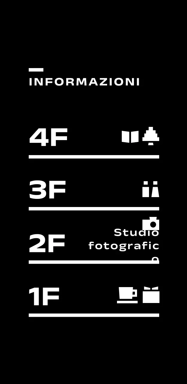 Insegna moderna per studio fotografico in bianco