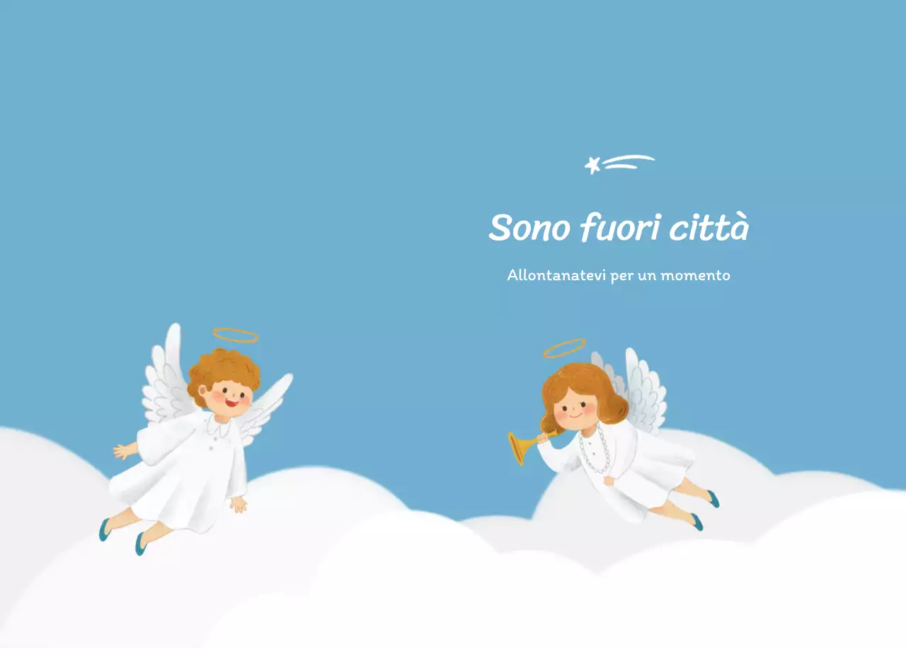 Un calendario devozionale con illustrazioni accoglienti e versetti della Bibbia su uno sfondo blu chiaro