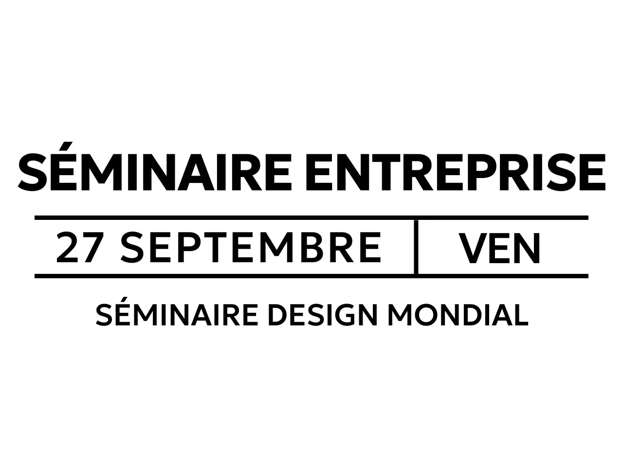 Promouvoir les séminaires d'entreprise avec un look épuré