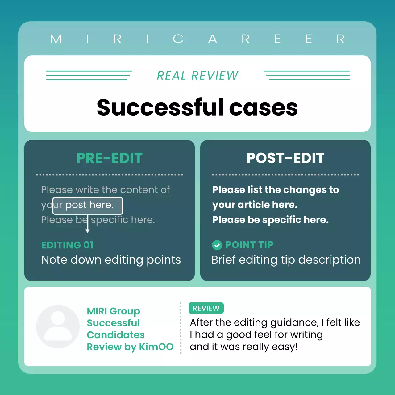 Teal Professional Resume Guide Instagram Carousel