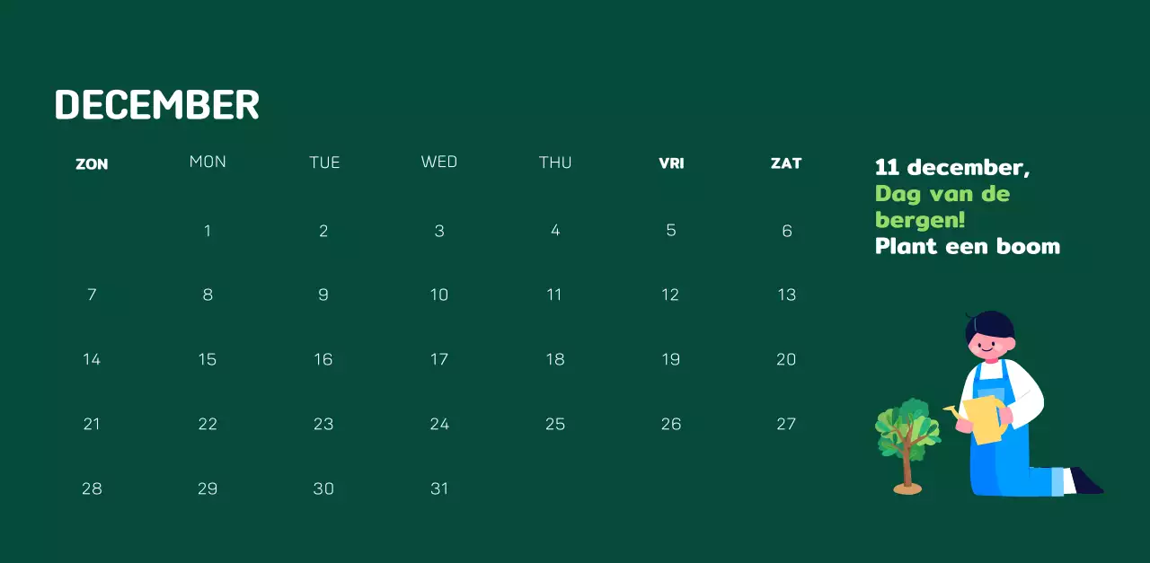 Een sociale stichting die de feestdagen viert met kleurrijke illustraties van mensen en de planeet.