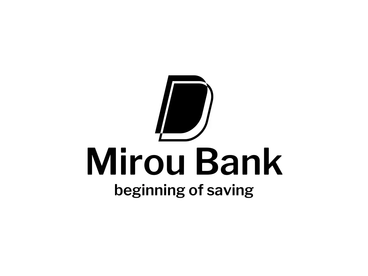 ミニマルな銀行広報広告