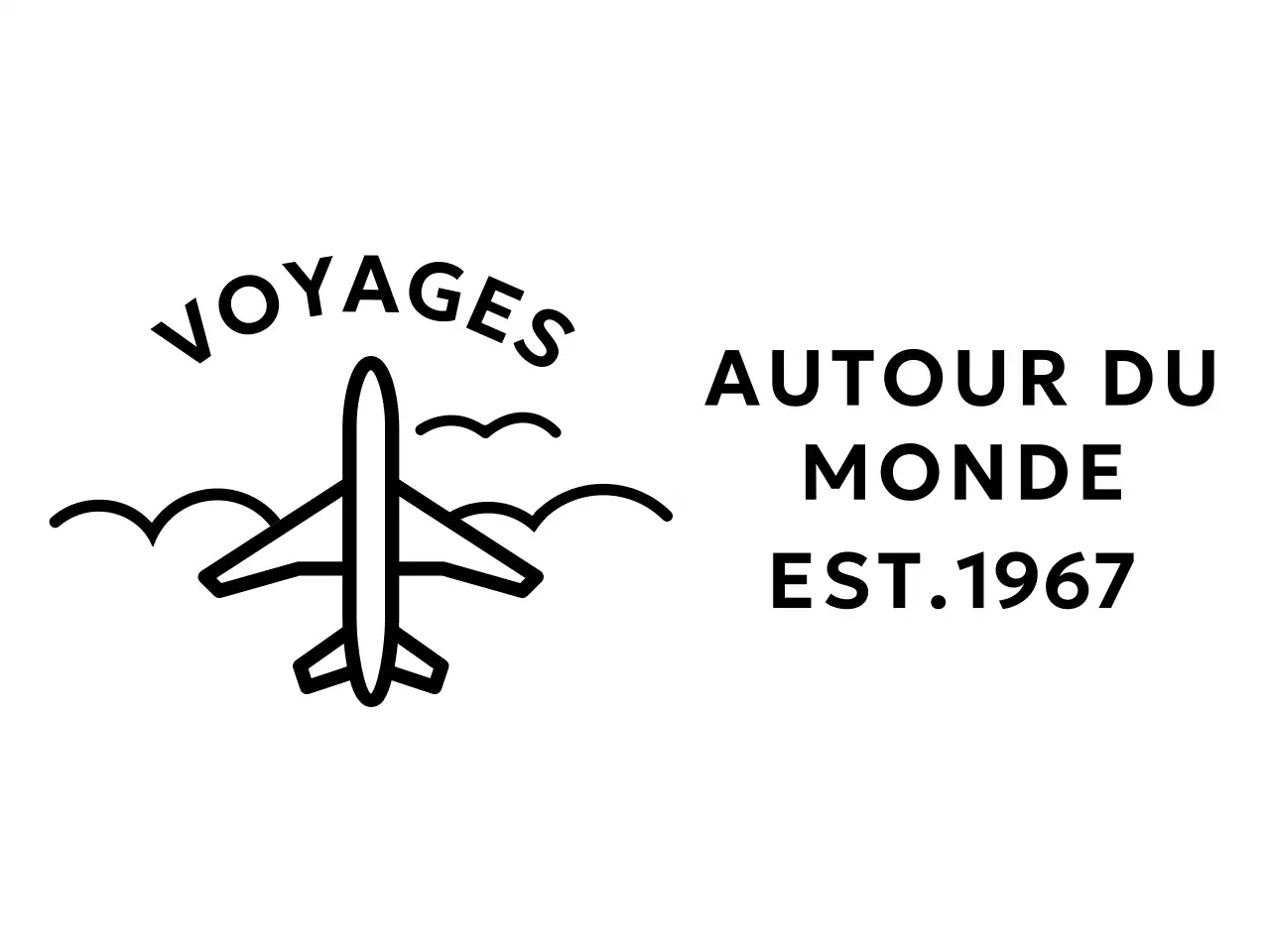 Concept simple d'agence de voyage avec illustrations d'avions