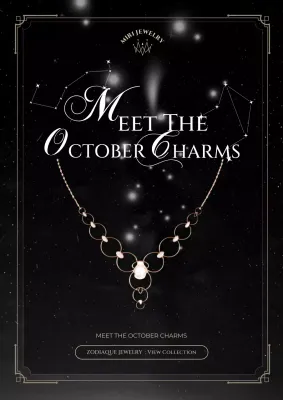 Black Elegant Jewelry Promotion Poster