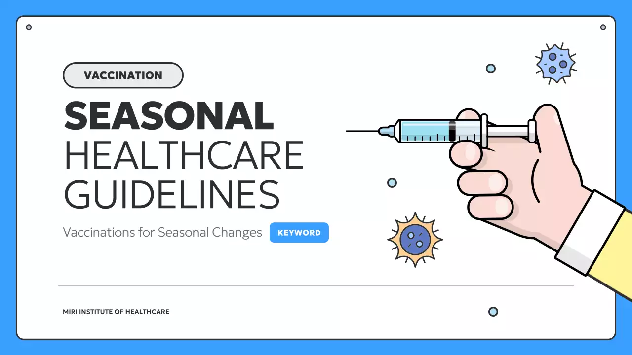 Blue Modern Healthcare Guide Presentation