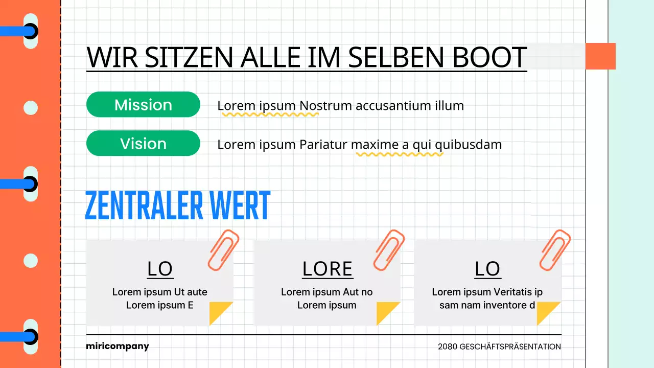 Eine kitschige Buchvorstellung der Unternehmenskultur in Hellblau und Orange