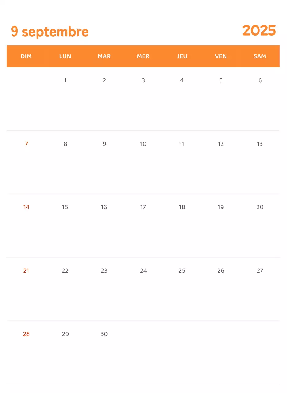 Calendriers avec illustrations colorées et émotionnelles