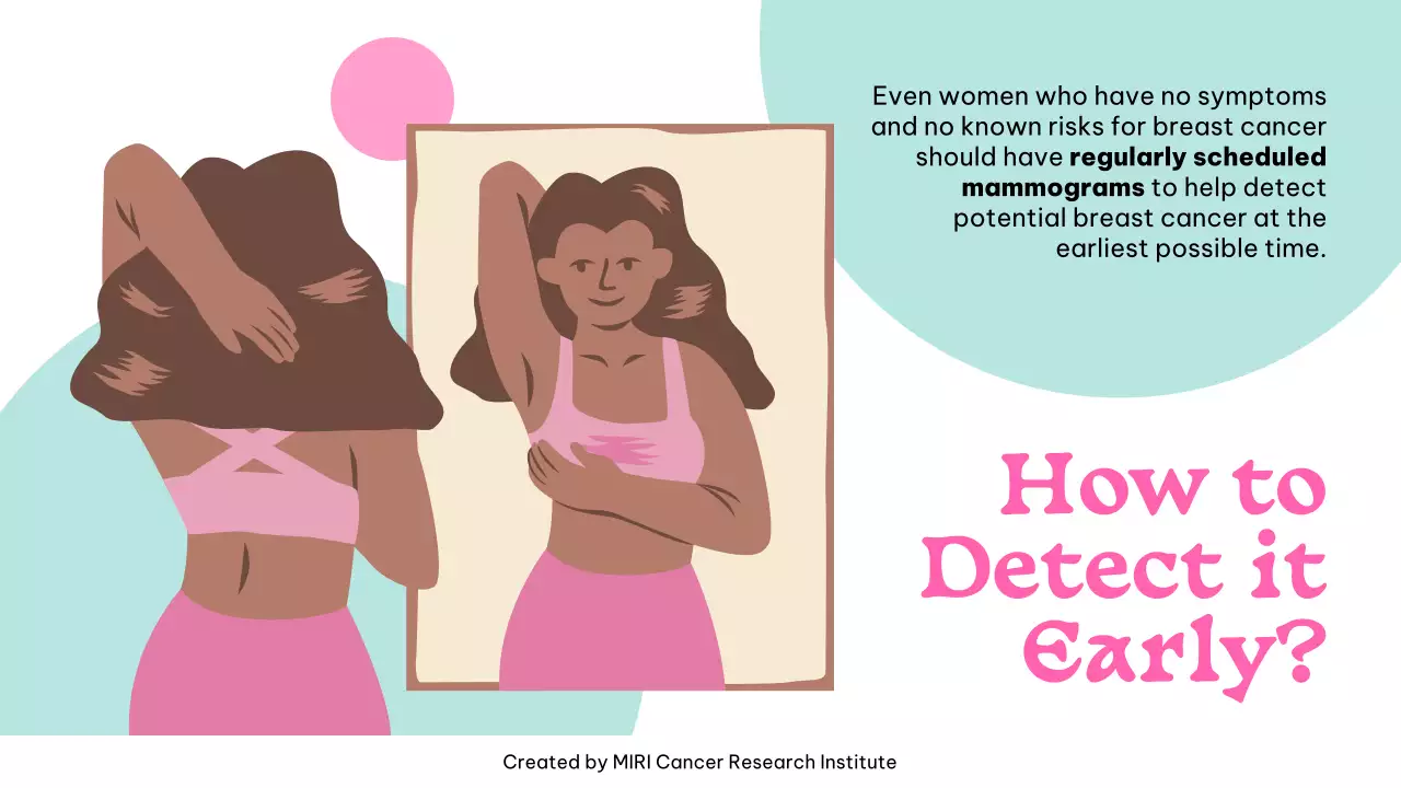 Pink Simple Cancer Awareness Announcement Presentation