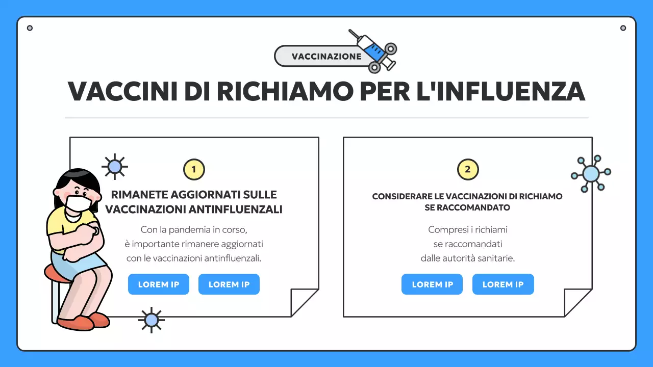 Informazioni sulla vaccinazione stagionale blu e gialla