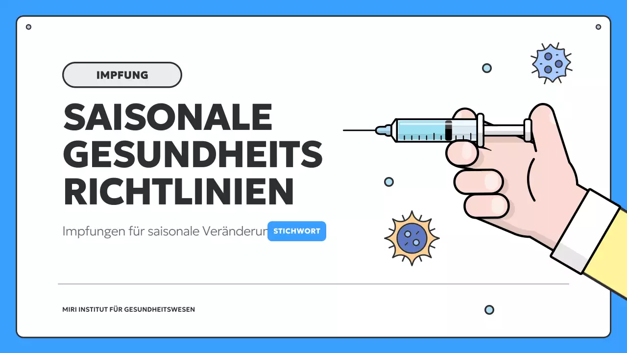 Informationen zur saisonalen Impfung gegen Blau und Gelb