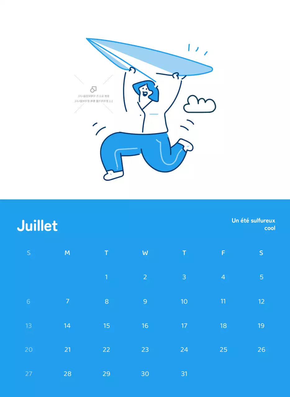 Calendriers avec illustrations colorées et émotionnelles