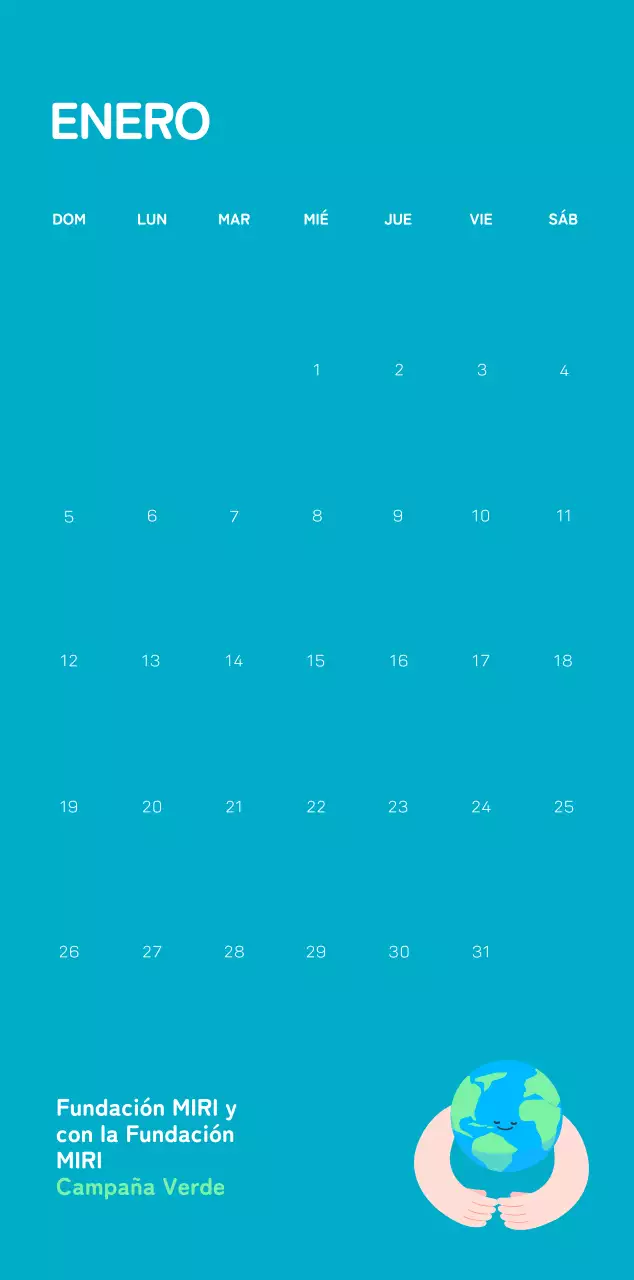 Una fundación social que celebra las fiestas con coloridas ilustraciones de personas y el planeta.