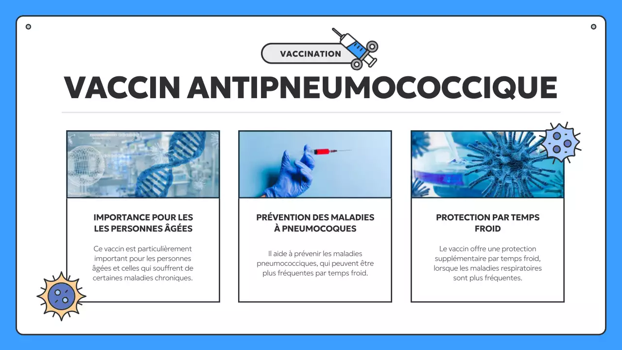 Informations sur la vaccination saisonnière bleue et jaune