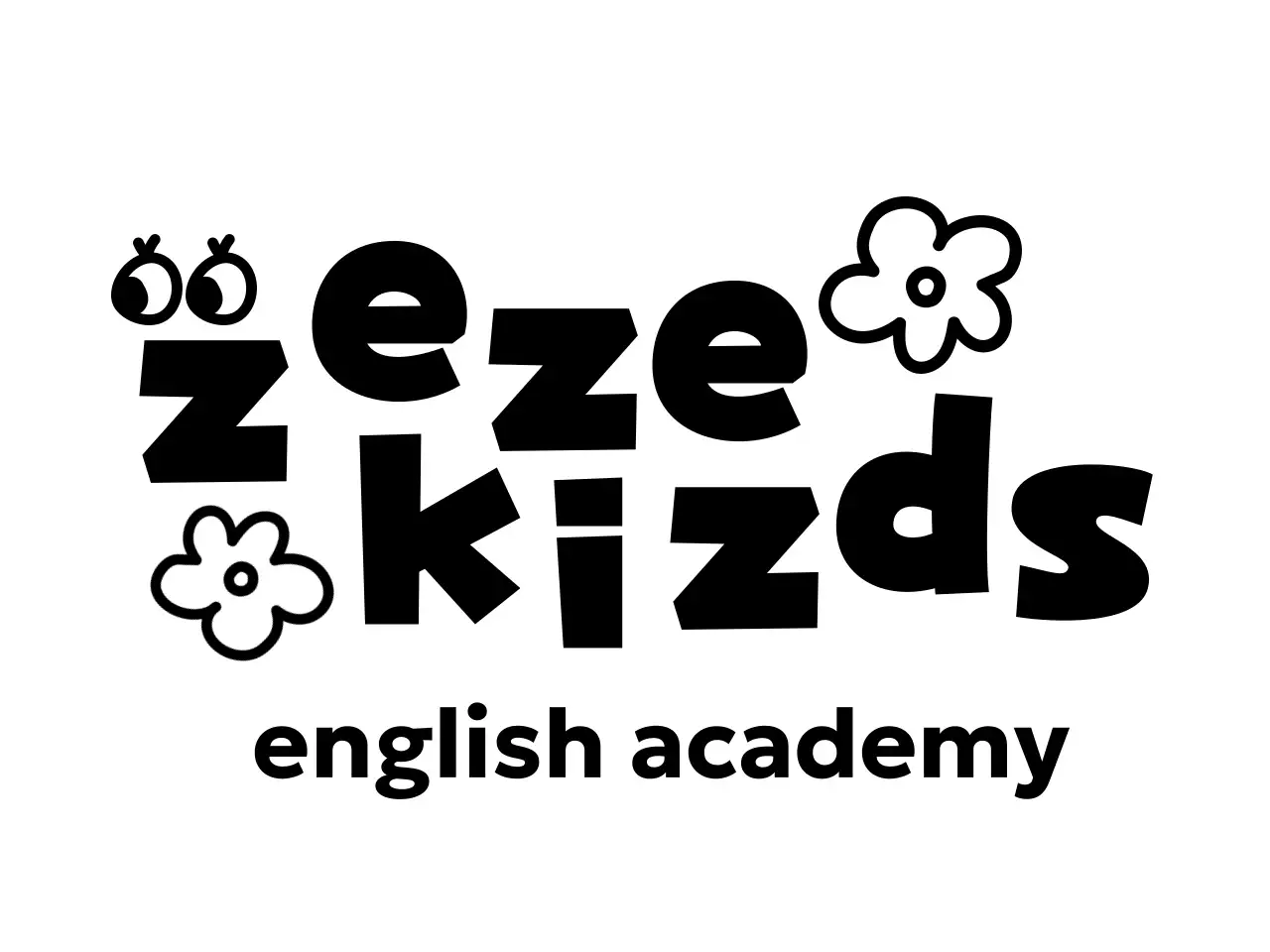 Promosikan sekolah bahasa Inggris Anda dengan font dan gambar tangan yang lucu