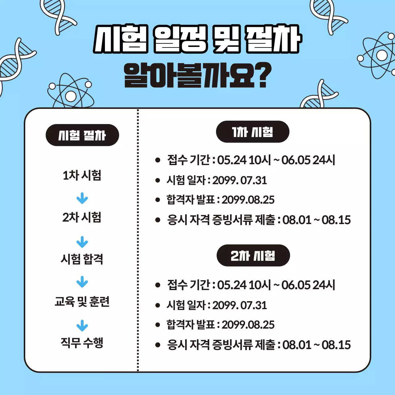 하늘색의 아기자기한 연구실 안전 관리사 자격증 정보