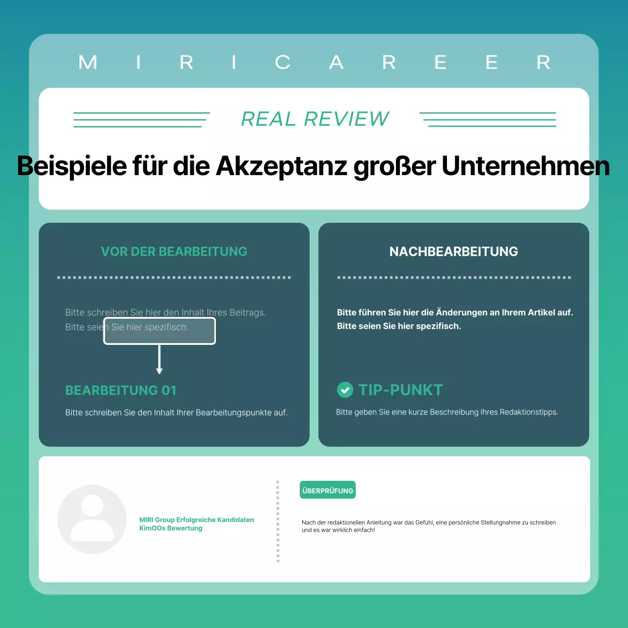 Förderung einer einfachen, mint-weißen Tutor-Schnupperstunde