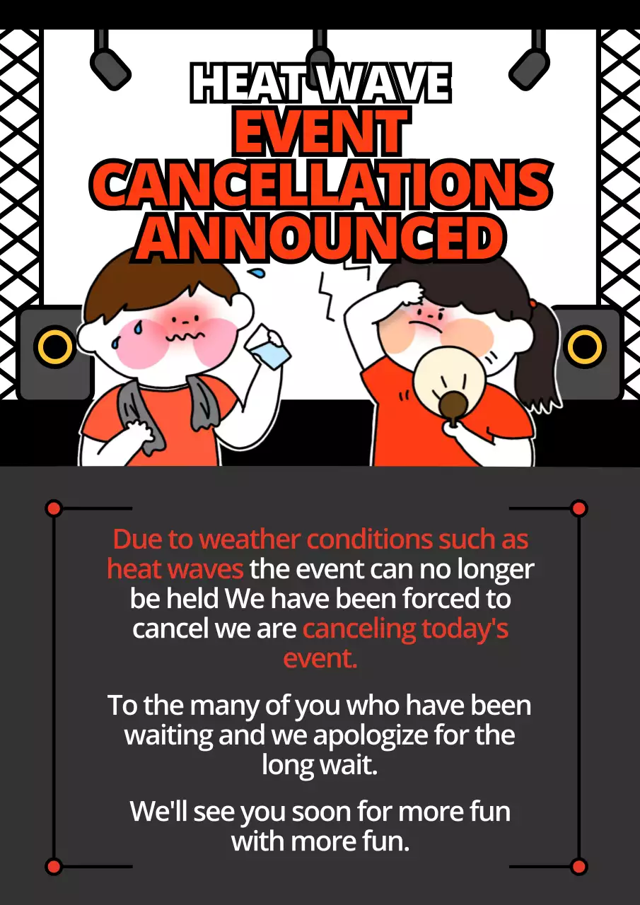 Red Comic Event Announcement Poster