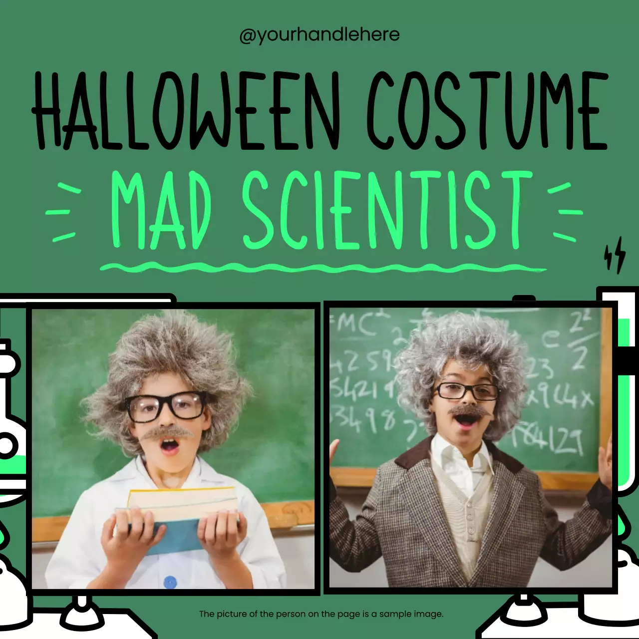 Green Trendy Halloween Promotion Social Media Post