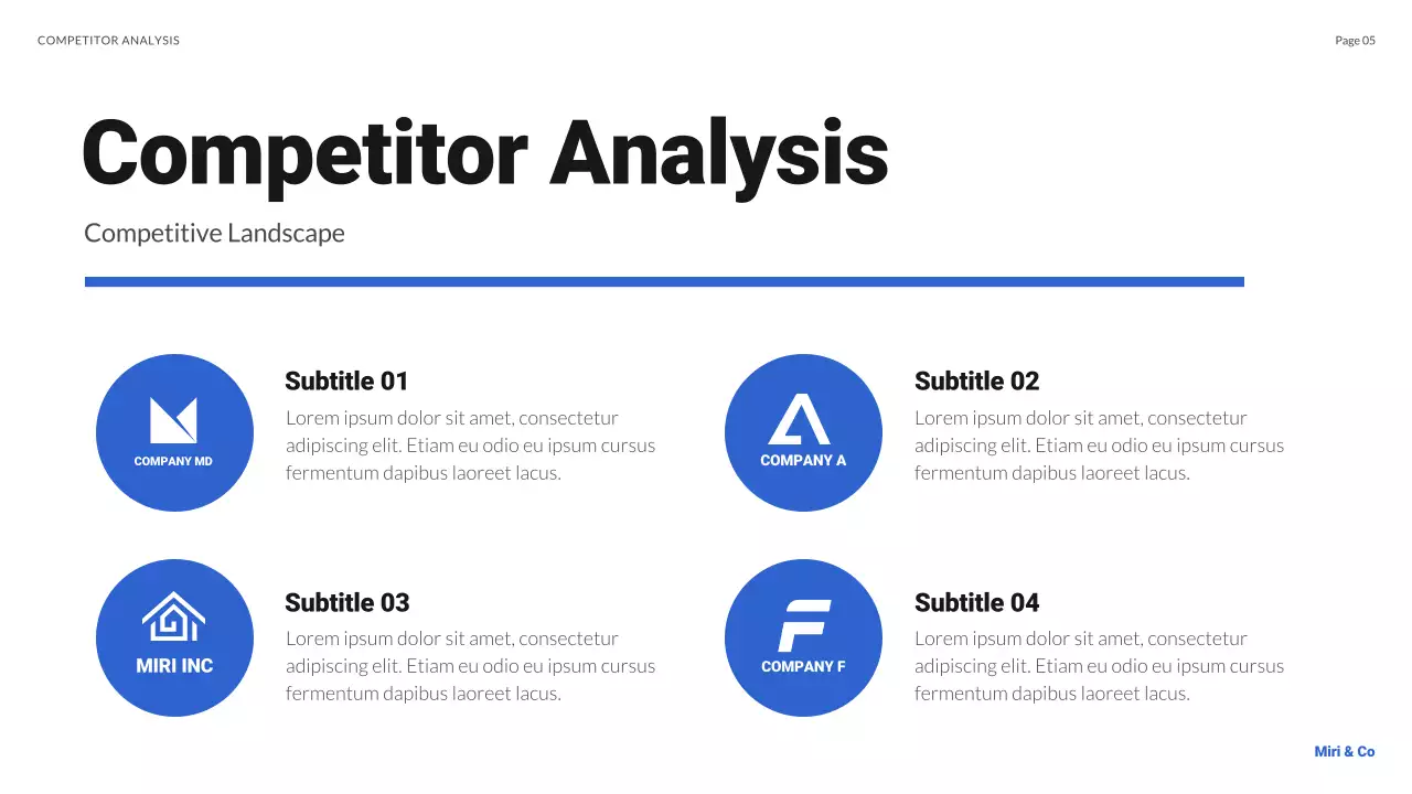 Blue Modern Market Presentation