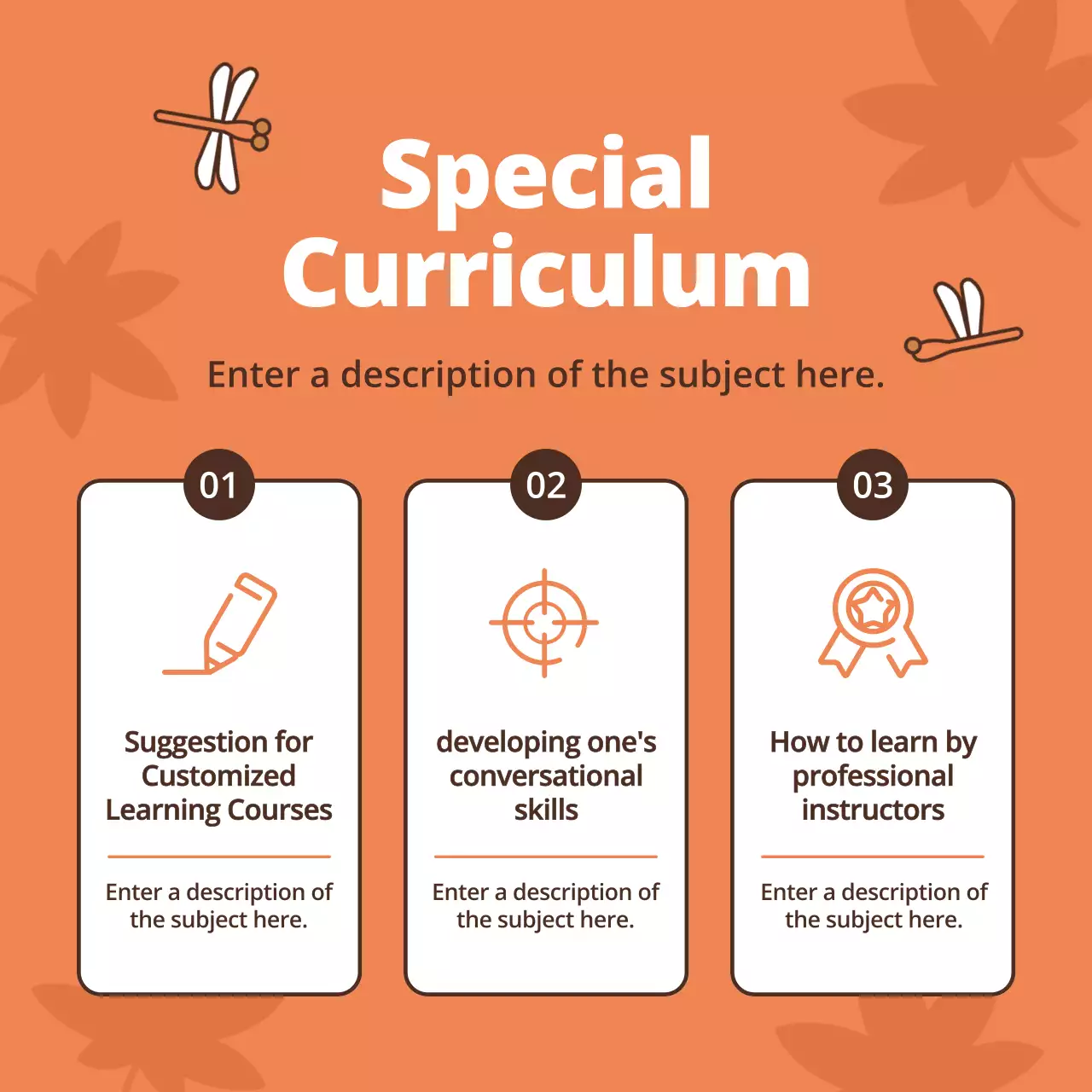 Promote fall recruitment with a bright yellow and orange color scheme