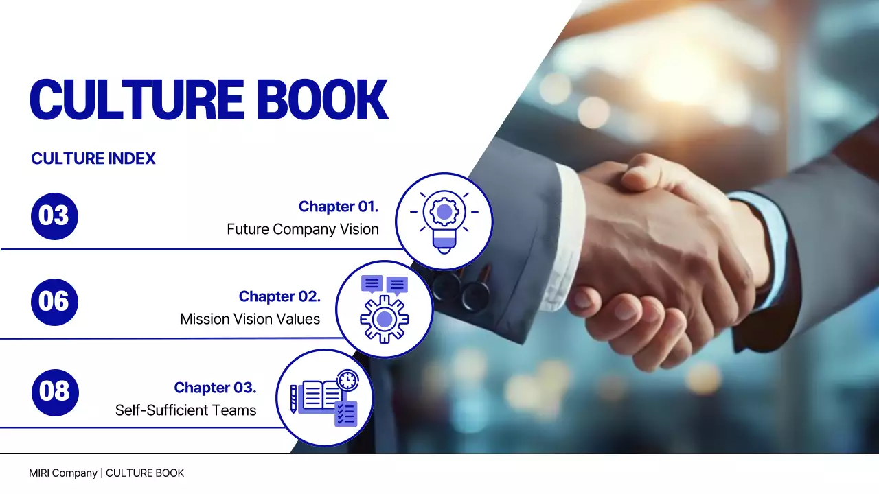 Blue Professional Company Guide Presentation