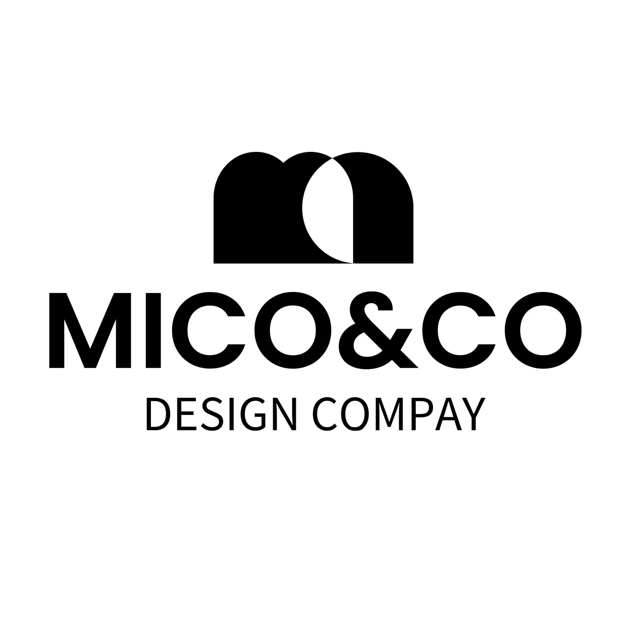 ミニマルなデザインの会社ロゴ