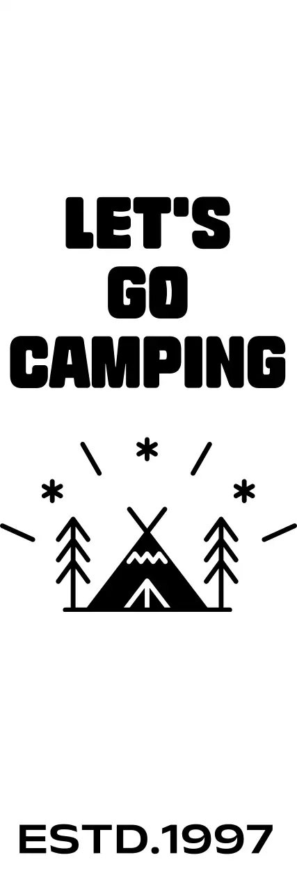 캠프 일러스트가 있는 밝은 느낌의 캠핑장