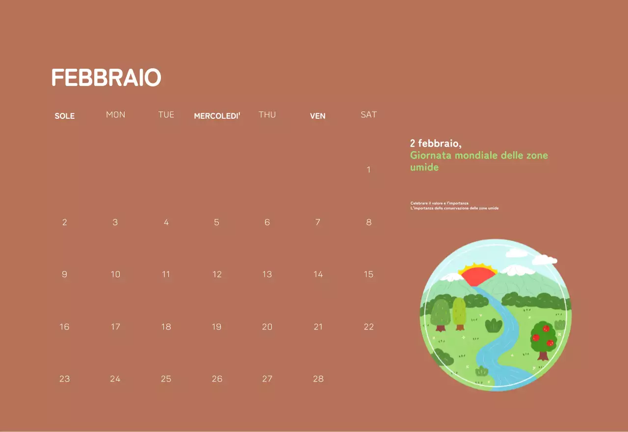 Una fondazione sociale che celebra le festività natalizie con illustrazioni colorate di persone e del pianeta.