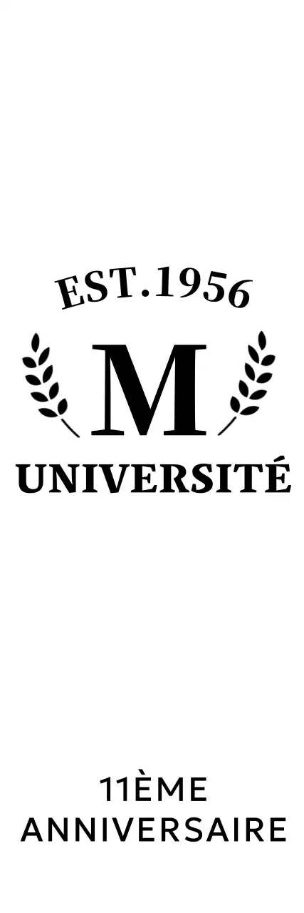 Célébrer l'université avec un concept simple