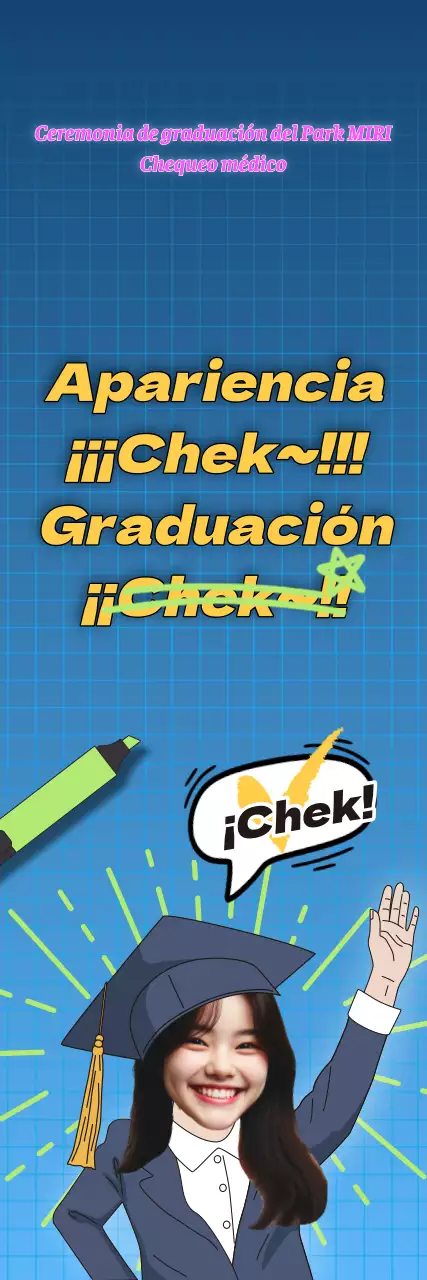 Divertidas pancartas con birretes de graduación ilustrados