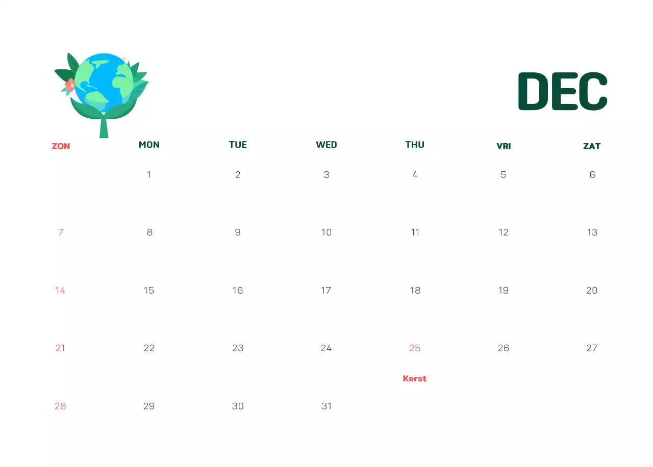 Een sociale stichting die de feestdagen viert met kleurrijke illustraties van mensen en de planeet.