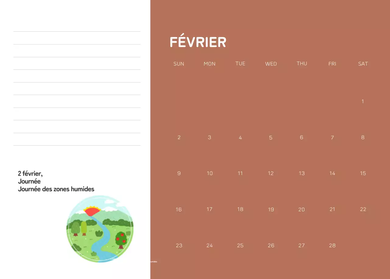 Une fondation sociale qui célèbre les fêtes de fin d'année avec des illustrations colorées de personnes et de la planète.