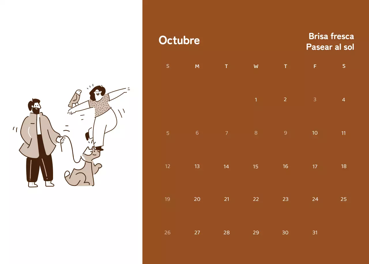 Calendarios con ilustraciones coloristas y emotivas