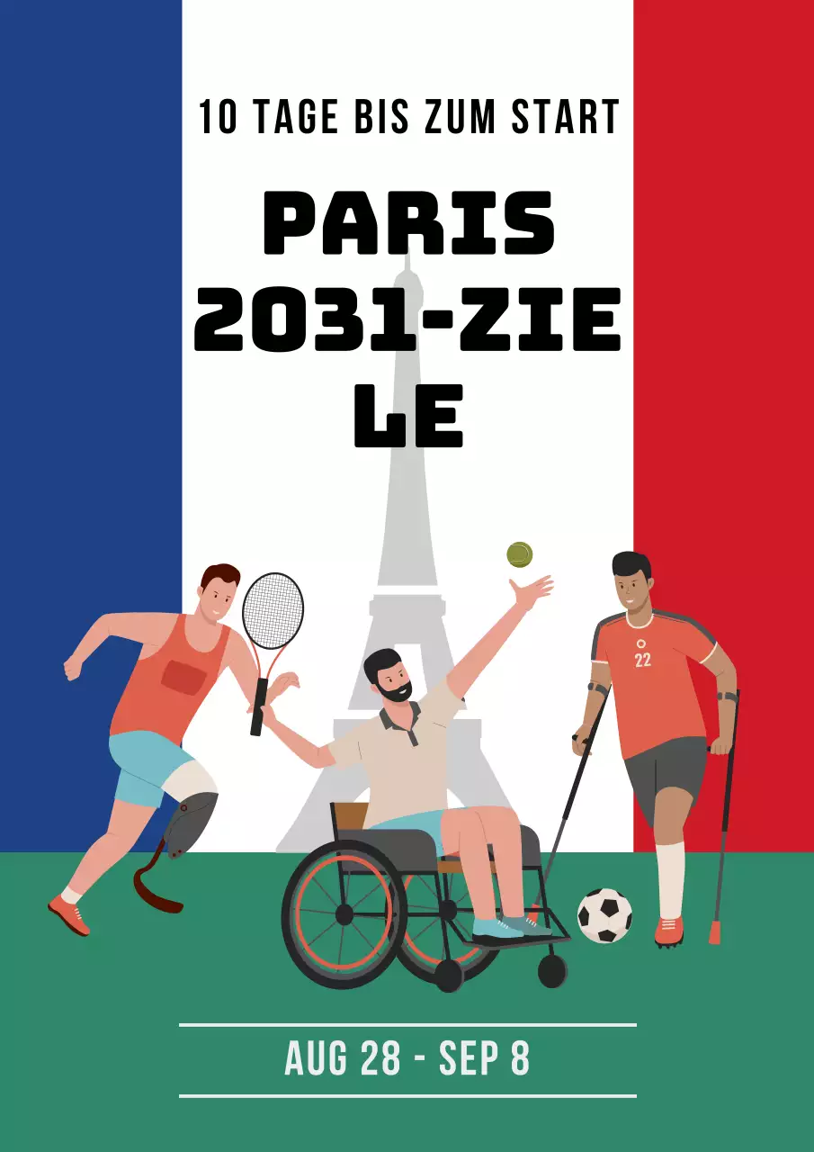 Blau-Rot Modernes allgemeines Sportturnier