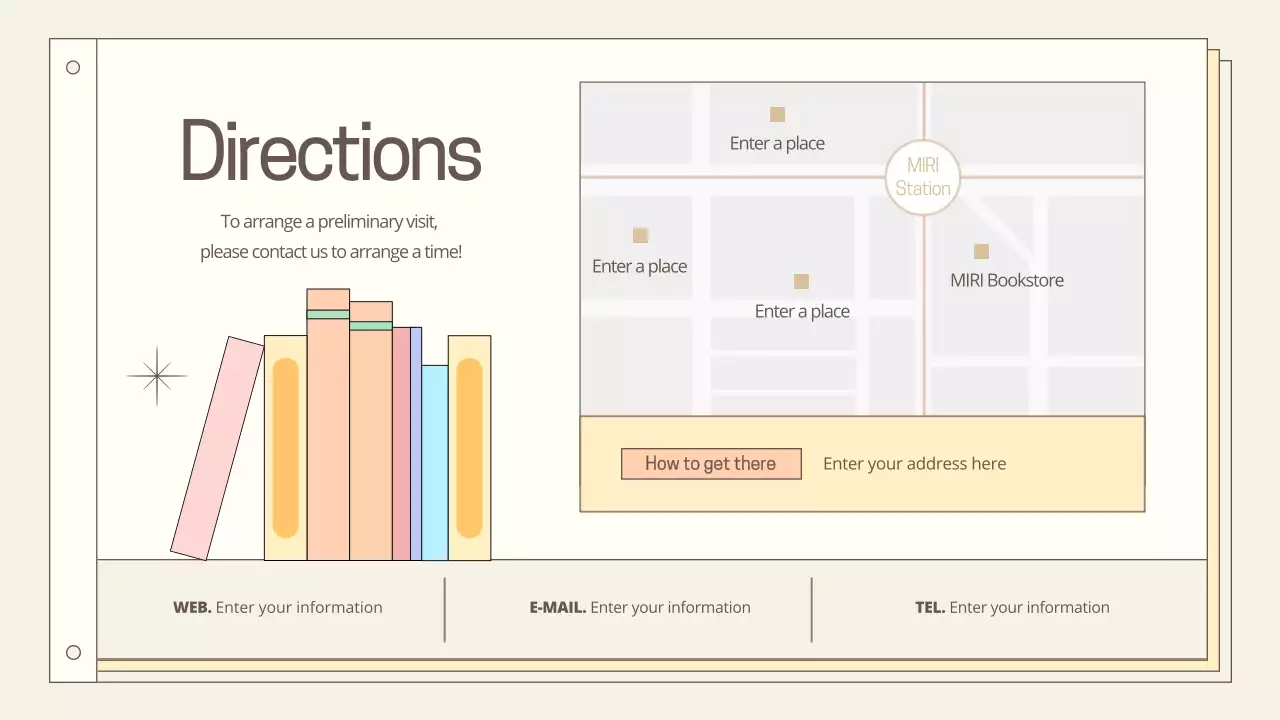 Beige Minimal Bookstore Guide Presentation