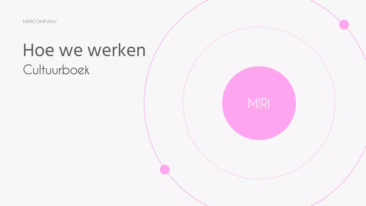 Een eenvoudig roze en grijs cultuurboek als inleiding