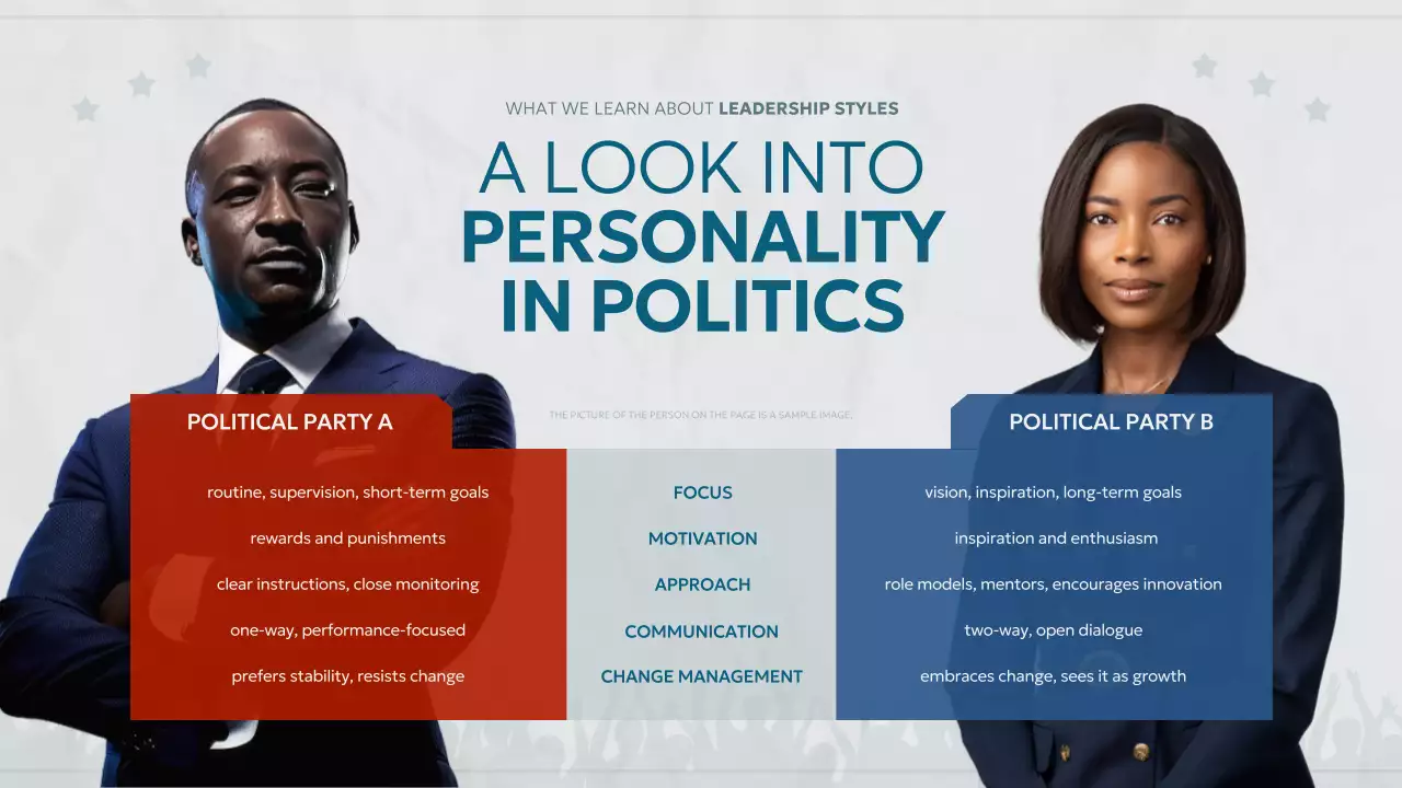 Blue Modern Politics Event Infographic