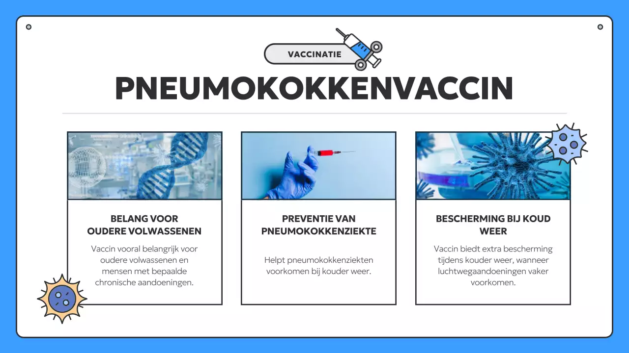 Informatie over blauwe en gele seizoensvaccinatie