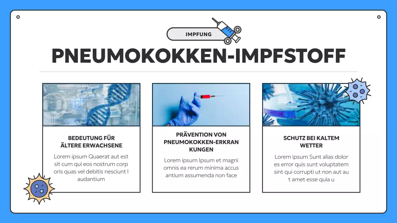 Informationen zur saisonalen Impfung gegen Blau und Gelb