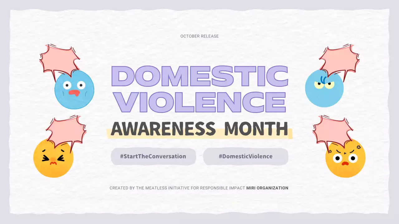 Purple Simple Awareness Announcement Presentation