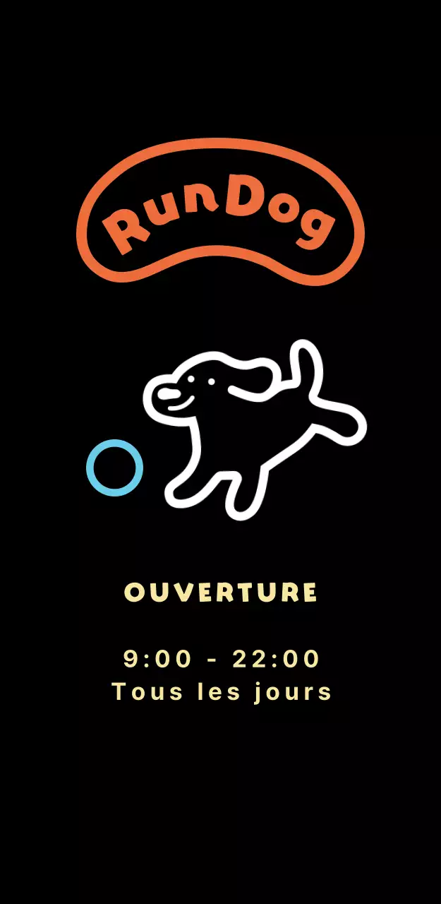 Signalisation mignonne pour le parc à chiens