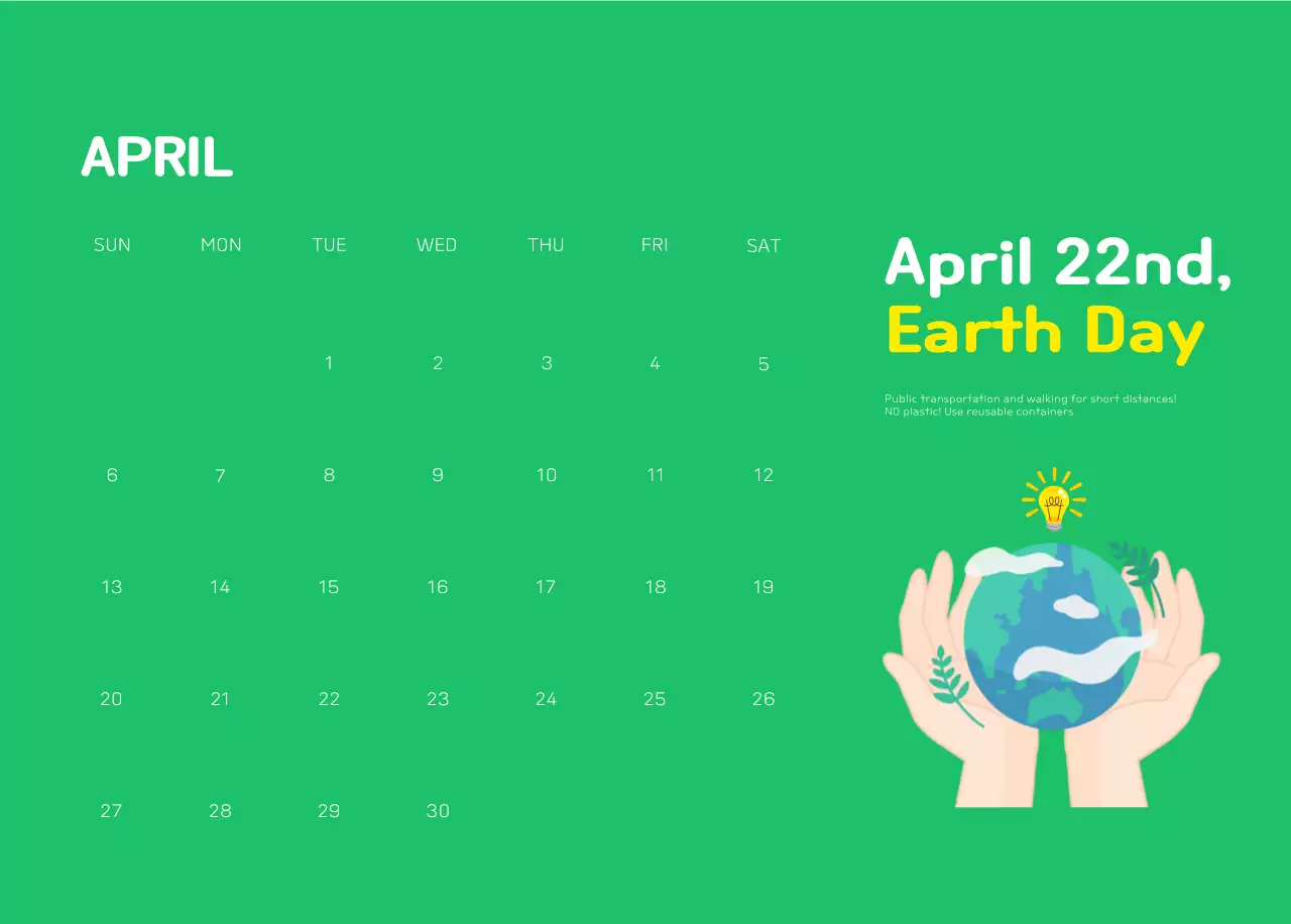 A colorful holiday celebration with illustrations of conservationists and the planet.