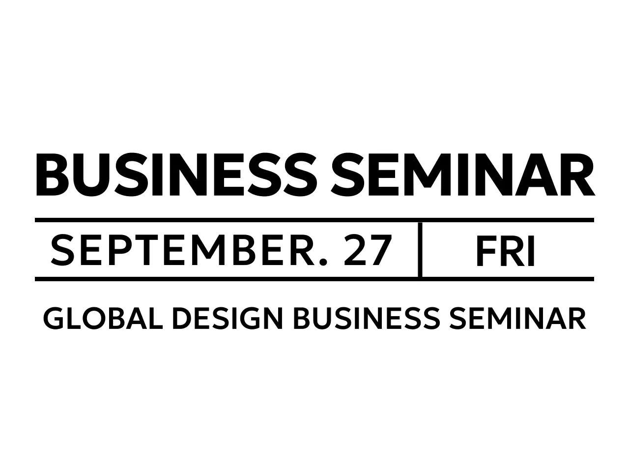 すっきりとした印象の企業ビジネスセミナー広報