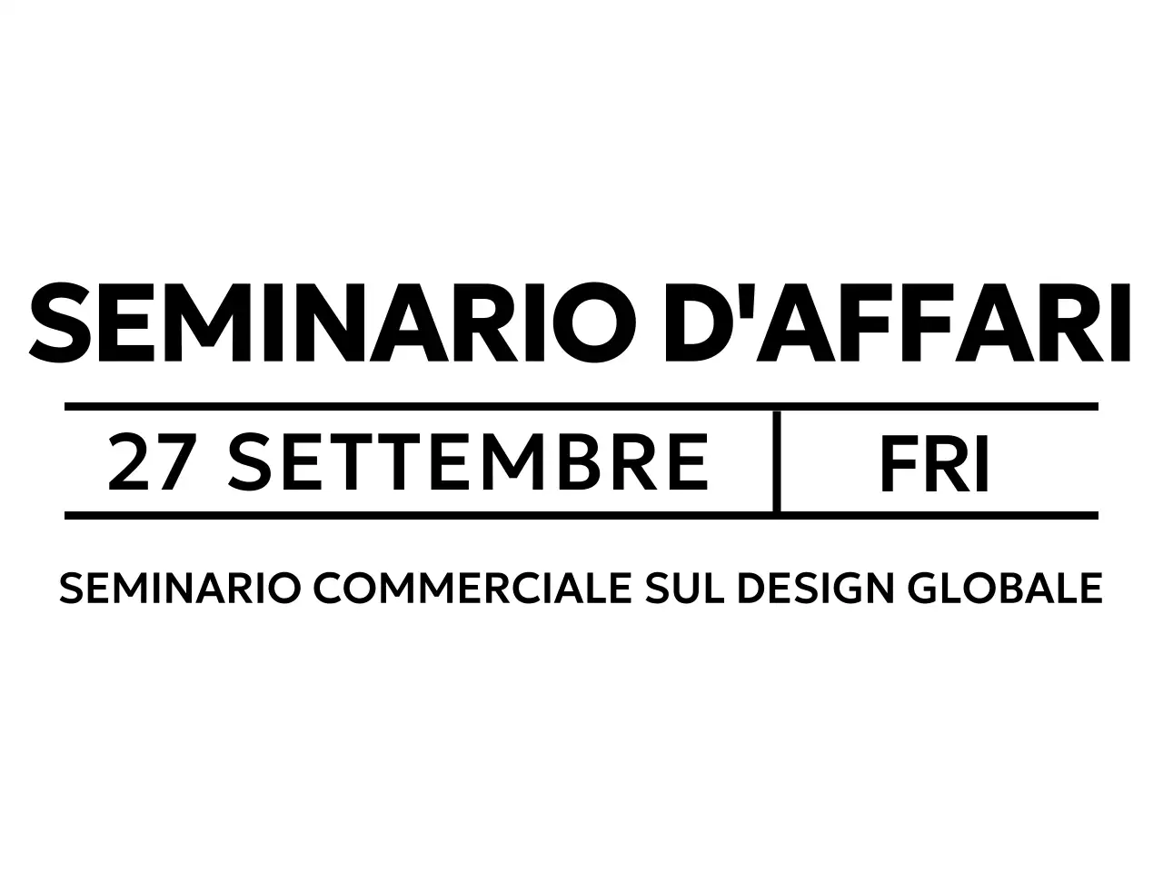 Promuovere seminari aziendali con un look pulito