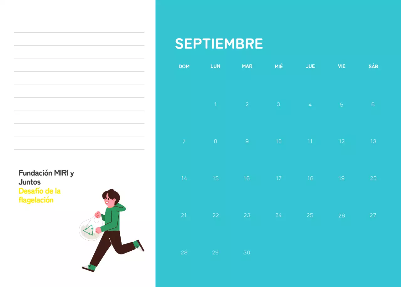 Una fundación social que celebra las fiestas con coloridas ilustraciones de personas y el planeta.